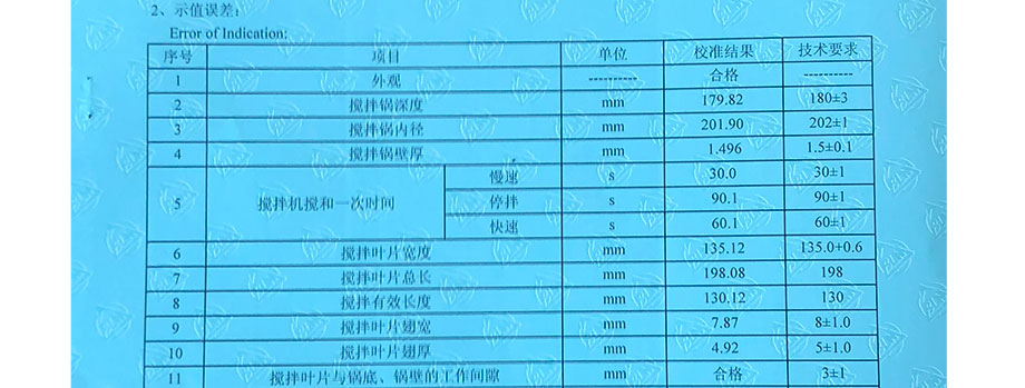 CNAS认可校准证书结果第3页(样版)